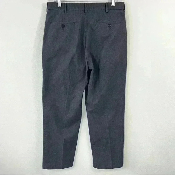 Dockers dark gray flat front relaxed fit pants - Picture 3 of 4